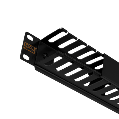 RAD-1PL LINKMADE Bandeja organizadora metálica-plástica de 1U para rack de 19 pulgadas, profundidad 53mm