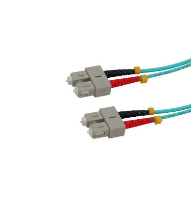 JF4CC3 LSZH 3 metros SC-SC OM4 Multimodo MM Dúplex Latiguillo de Fibra 50/125µm 3,0mm