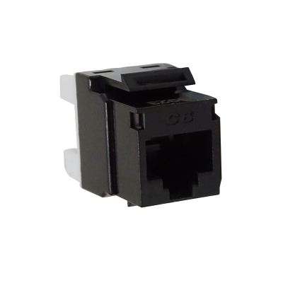 KP6NF FURUKAWA Conector hembra RJ45 Categoría 6 U/UTP para Keystone color negro serie Multilan Punch código 35030606