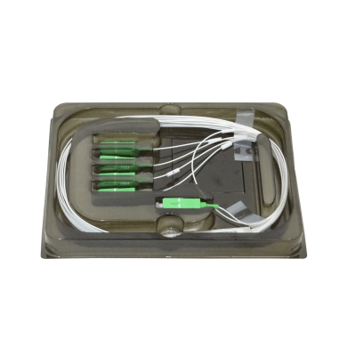 UF-SPLITTER-4 UBIQUITI 1x4 SC/APC Repartidor PLC para-GPON 3mt 150+150cm 0,9mm 1260-1650nm