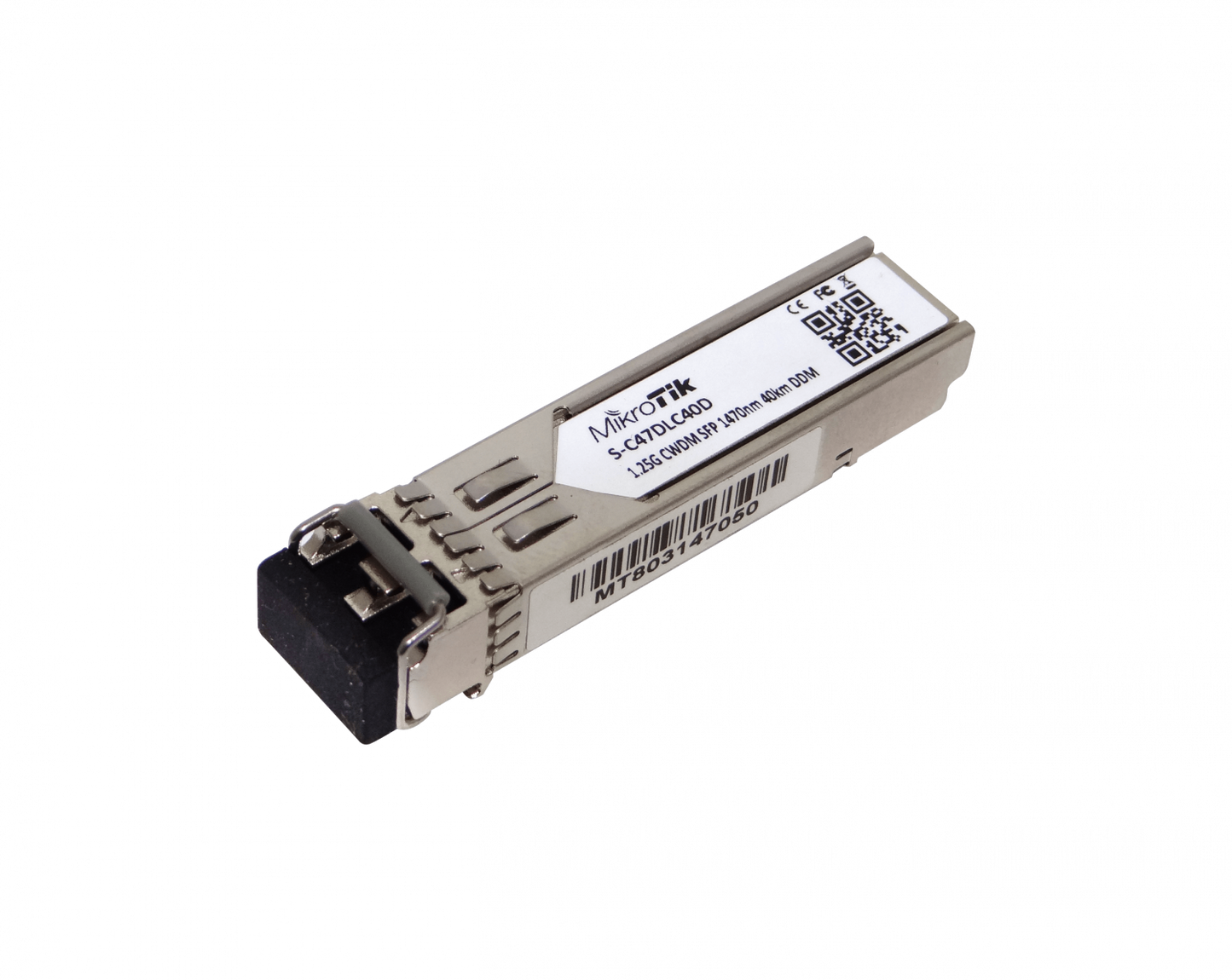 S-C47DLC40D MIKROTIK 1470nm 1,25Gbps Monomodo 40km Doble LC Transceptor SFP con Monitoreo Digital para Multiplexor CWDM-MUX8A Individual