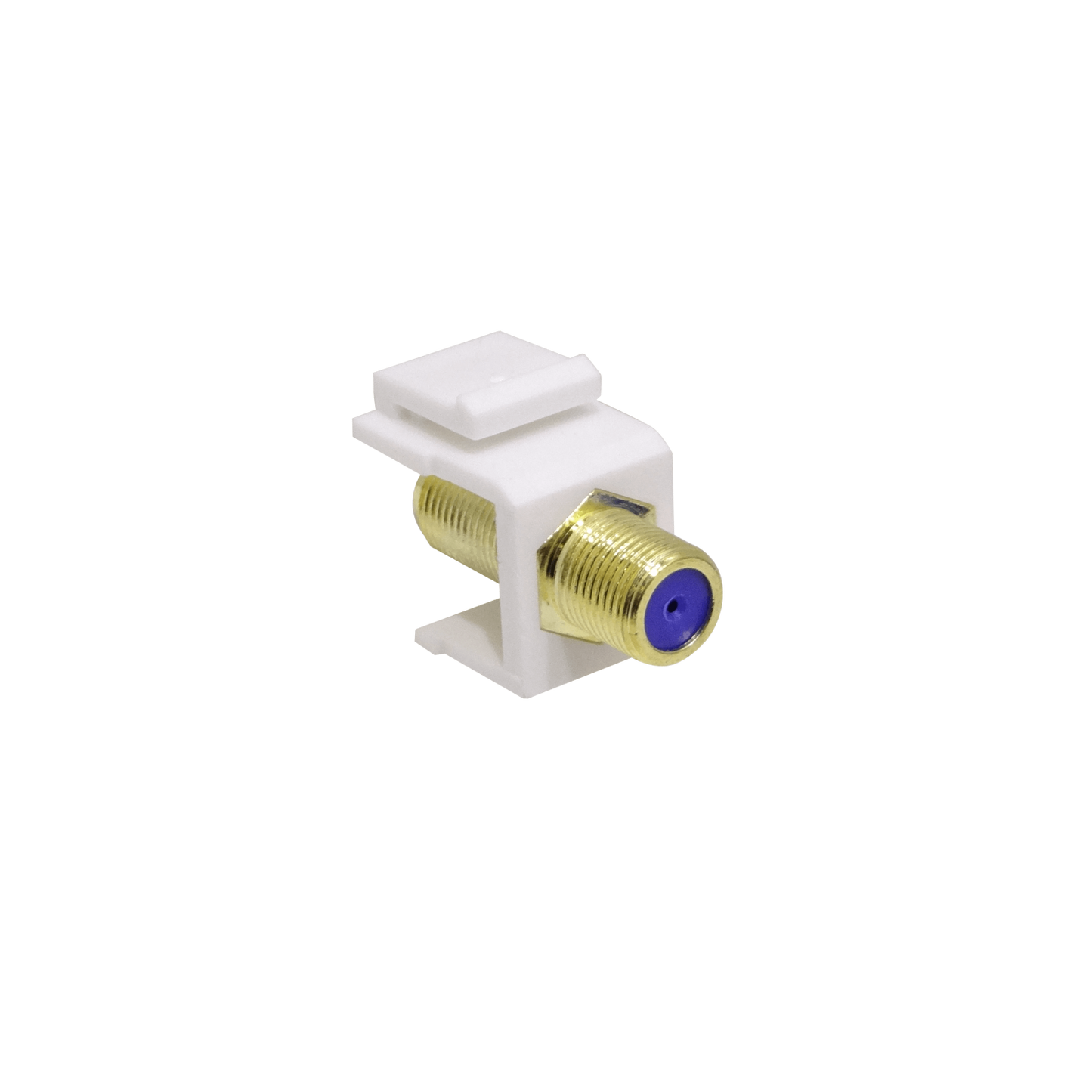 KFFOL Acoplador Keystone Coaxial F-Hembra a F-Hembra con Contacto Dorado Blanco