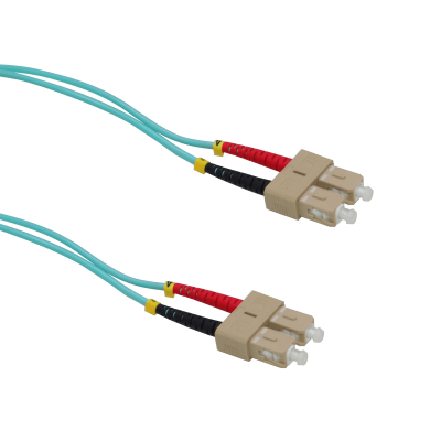 JF3CC1 1 metro SC-SC OM3 Multimodo MM Dúplex Latiguillo Fibra 3.0mm 50/125um LSZH