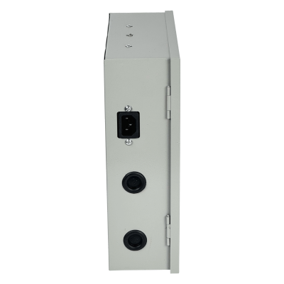 F12-3H CCTV Fuente de Alimentación con Respaldo de Batería 12V 3A 9 Canales de Salida Gabinete con Cerradura Entrada 100-240V Conector C13