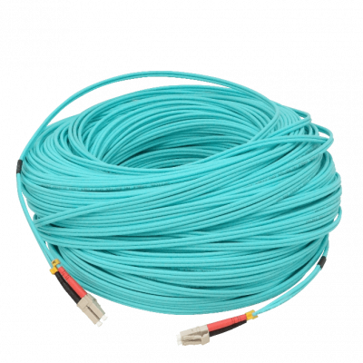 JF3LL100 100mt LC-LC OM3 MultiModo MM Duplex Jumper Fibra 3.0mm 50/125um LSZH
