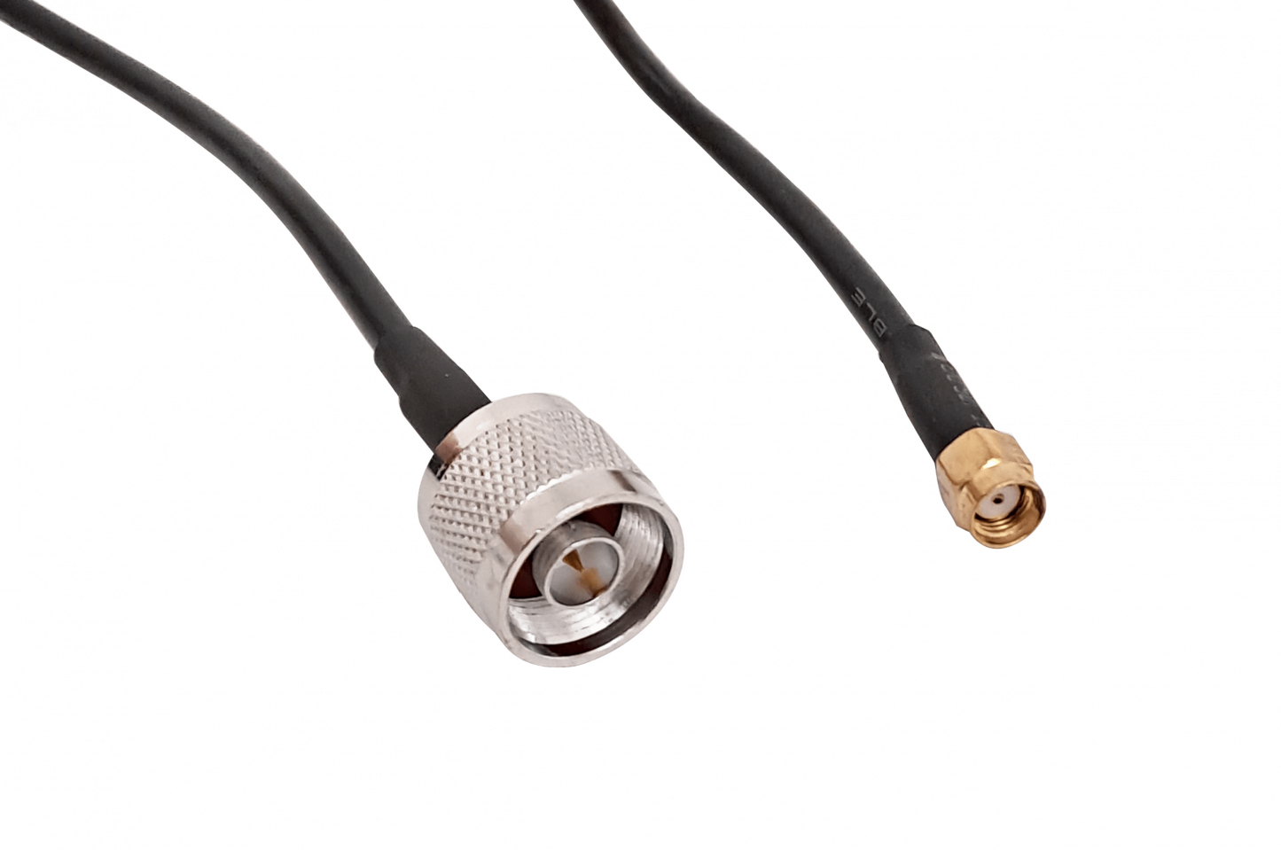 RM2NM-10 10mt RPSMA-Macho N-Macho LMR195 Cable Coaxial Negro