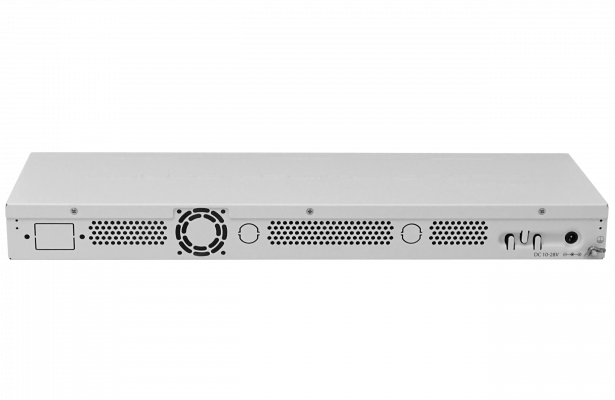 CSS326-24G-2S+RM MIKROTIK Switch Inteligente 24 Puertos 1000Base-T 2 Ranuras SFP/SFP+ 10G 10-30V PoE-in SwOS Montaje en Bastidor