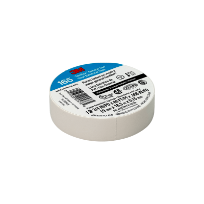 TEMFLEX-18W 3M 18mt 165 Blanca Cinta Aislante PVC 19mm 0,15mm 600V 0-90ºC