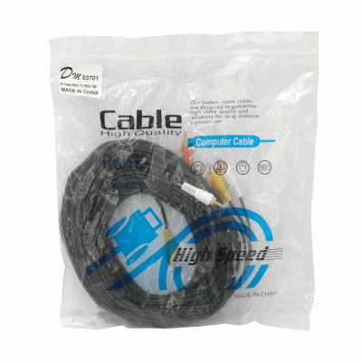 AV-10R3 Cable de Audio y Video 10 metros 3 RCA Macho a 3 RCA Macho 3x3 1000cm