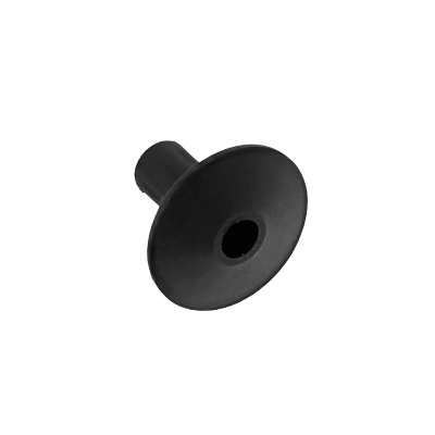 PASAMURO-N Pasamuros plástico negro de 26mm de largo con diámetro interior 7,6/10mm para pasar cables a través de pared
