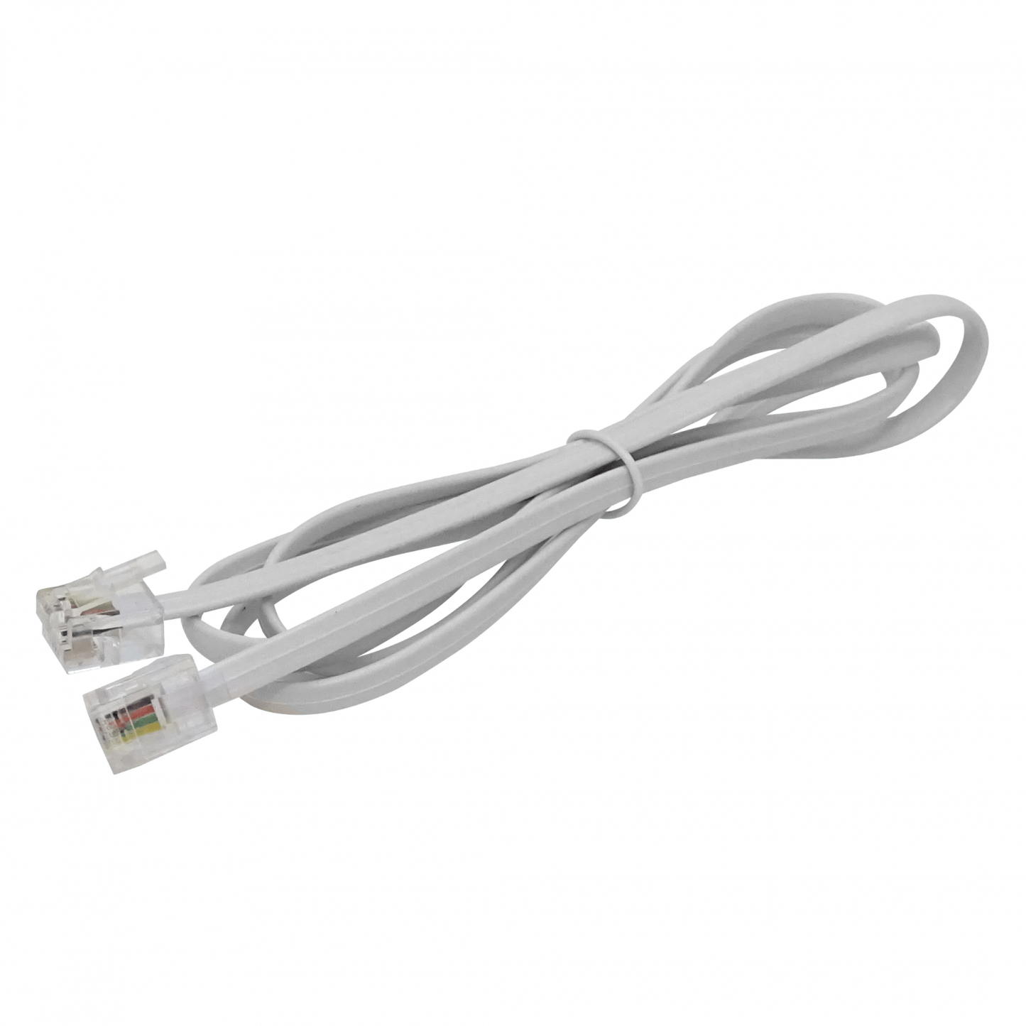 4RJ-1 1mt Cable Telefonico 4-Conductores RJ11/14 M-M 6P4C