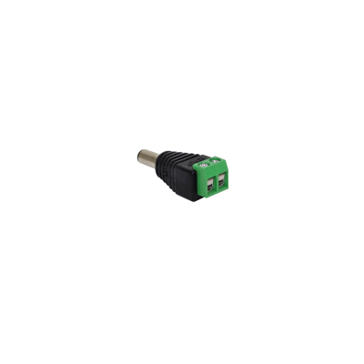 2P-2555M 5,5x2,5mm Conector Macho Regleta-Enchufe para PPP12L 2-polos