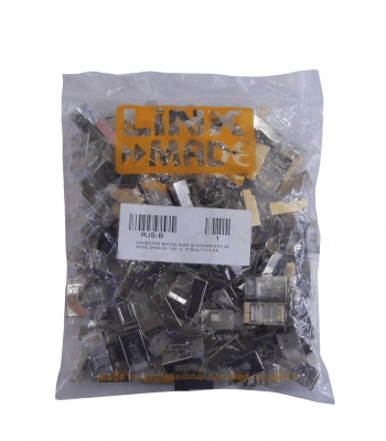 RJS-B LINKMADE 100-piezas para Multiconductor Cat5e FTP STP Conector RJ45 Metálico