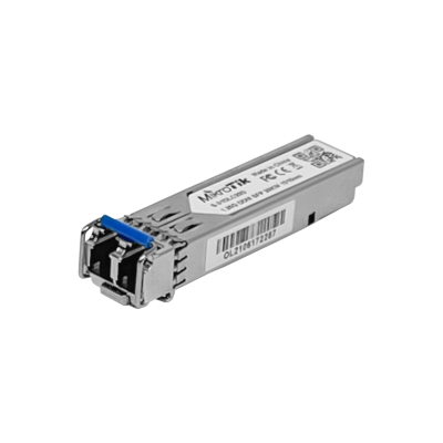 S-31DLC20DI MIKROTIK Transceptor Óptico 2-LC 20Km Monomodo 1310nm SFP 1,25Gbps Gigabit Pieza 1.25g
