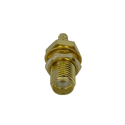 RH1C Conector coaxial engarzable RPSMA-Hembra para cable RG316, compatible con CA100 y RG174