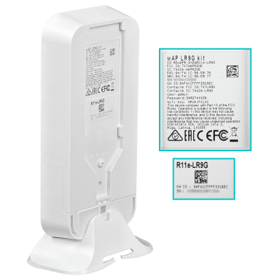 WAP-LR9G-KIT MIKROTIK Lora 902-928MHz 1-Sim u.FL Ext 2,4GHz 22dBm 2x2-2dBi 1-100