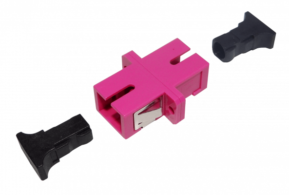 FA4C SC-SC Fucsia OM4 SX-Simplex Copla p/Fibra Adaptador p/Cabecera-CL/Caja