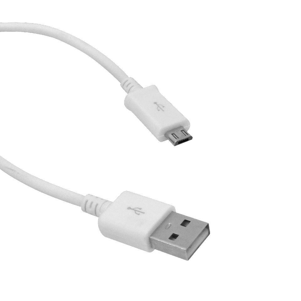 USBAMB10 Cordón USB 0,9mt Macho-A Macho-MicroB A/MicroB 90cm puede suministrarse blanco