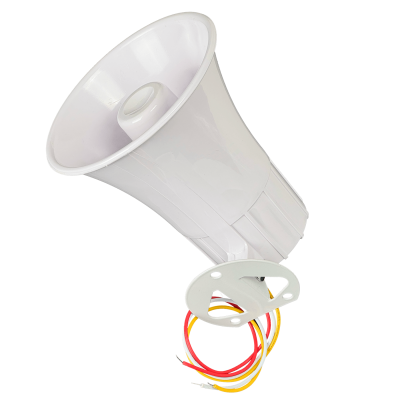 SD-20W Sirena Blanca 20W 12VDC 115dB doble tono exterior 20 watt 12 volt