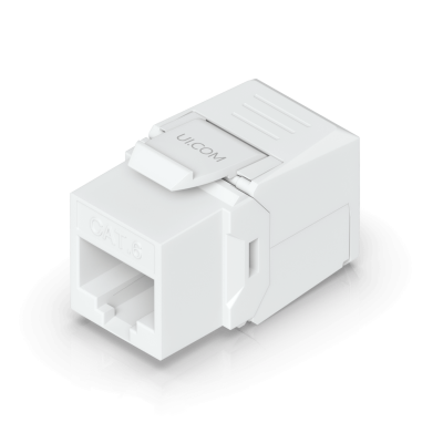 KJ6U UBIQUITI 1un Cat6 UTP Auto-Punchable RJ45 UACC-KEYSTONE-JACK-C6