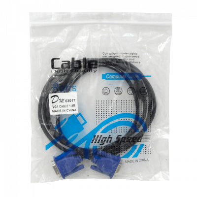 VGA-2MM 1,8 metros HDB15 Macho-Macho DB15-M VGA-M Cable de Video Negro Apantallado 180cm