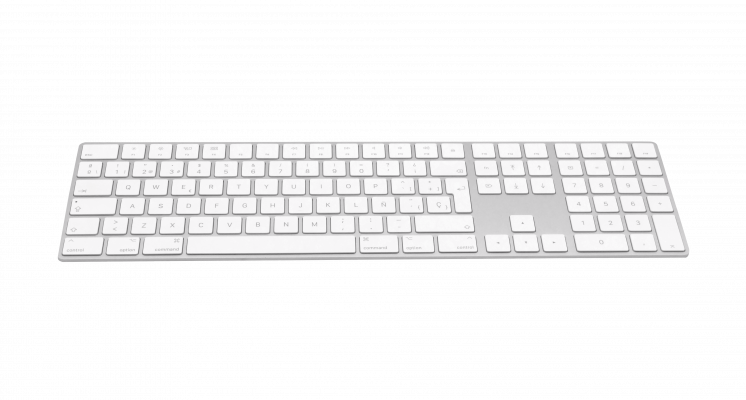TECLA-GRA APPLE c/Numerico s/Huella Teclado Bluetooth Recargable Spanish A1843