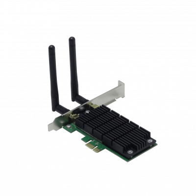 T4E TP-LINK AC1200 1200mbps 2,4Ghz 5GHz PCIe-x1 2-RPSMA High/Low-Profile