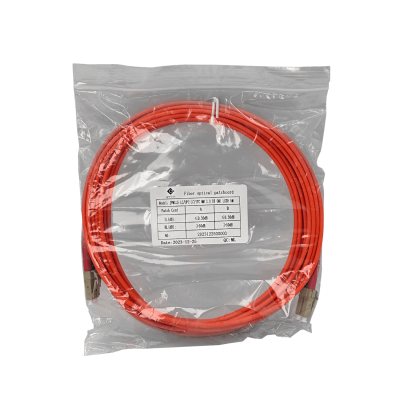JFMLL5 Cable jumper de fibra óptica dúplex multimodo OM1 LC-LC de 5 metros, núcleo/revestimiento 62.5/125µm con cubierta LSZH