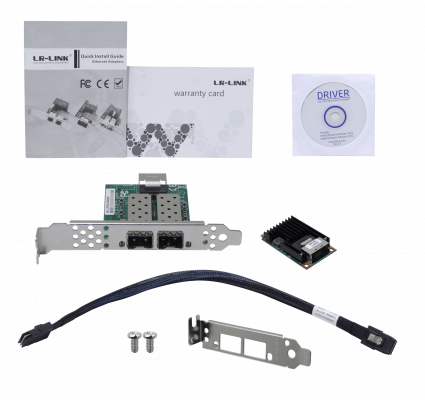 MPCIE-2SFP LRLINK Tarjeta MiniPCIe 2 Puertos SFP 1G NIC LRES2203PF para Servidor Intel I350AM2
