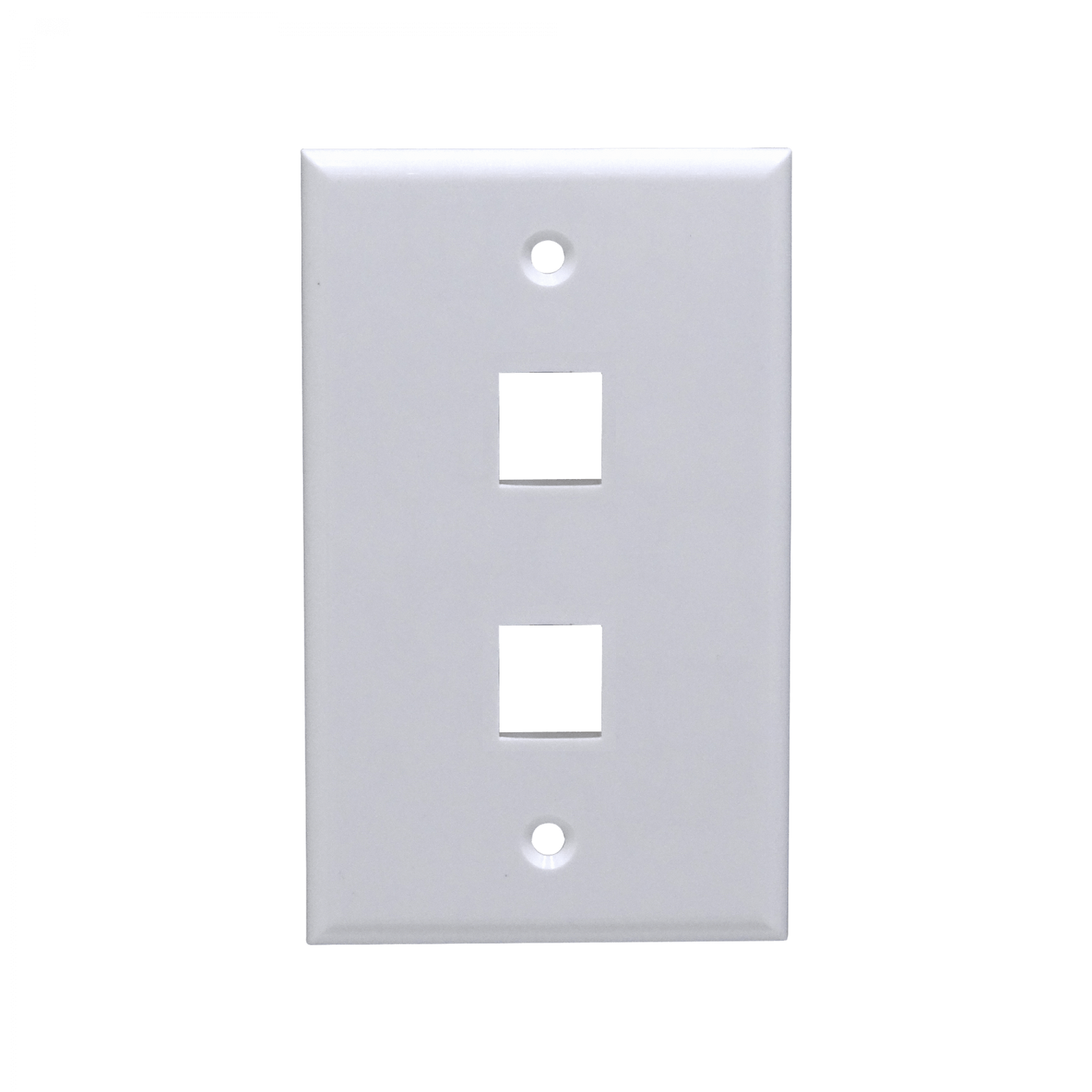 FP2WU BLANCO 2-Keystone Vertical Faceplate 70x114mm