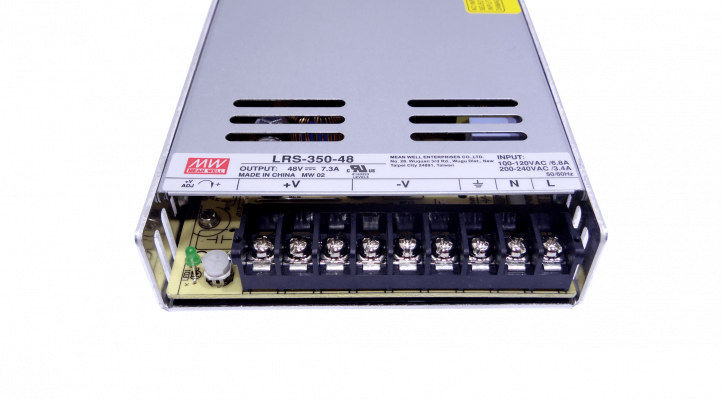 LRS-350-48 MEANWELL 350W 48V 7,3A Regulable Metálica Fuente de Alimentación con Ventilador