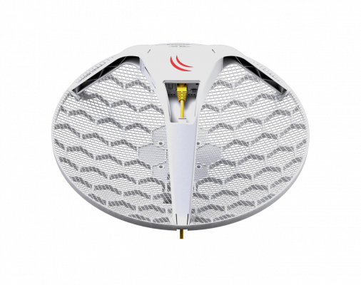 LHG-5-3U MIKROTIK 3-unids Grilla 24,5dBi 7º 1-100 2x2 L3 391mm inc24V RBLHG-5ND
