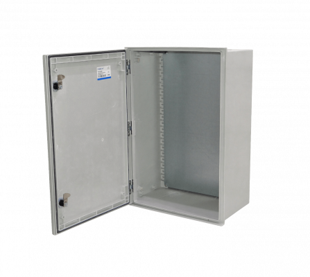 TIP-64 TIBOX Gabinete Estanco Poliéster 600x400x230mm Gris IP65 RoHS con Placa Interior