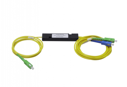 SPLITTER-FWDM WOLCK Multiplexor pasivo de fibra óptica monomodo con puerto SC/APC-1550, SC/APC-Com y SC/PC-1310/1490