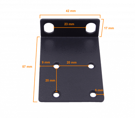 RKE-10A PLANET Juego de Aletas Cortas de 17mm para Montaje en Rack 1U de Switch o Router