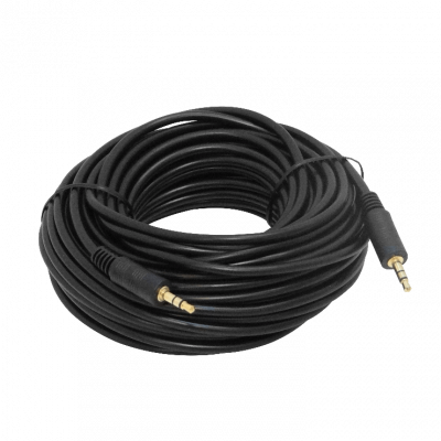 AUDIO-15M 3,5mm-Estéreo Macho-Macho 15mt Cable Audio Plug-Plug Auxiliar-1/8