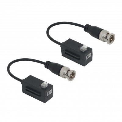 BALUN-HD4 DAHUA Transmisor de Video 4K 1-Par Conexión Rápida CAT5E/6 Pasivo CCTV BNC-Macho