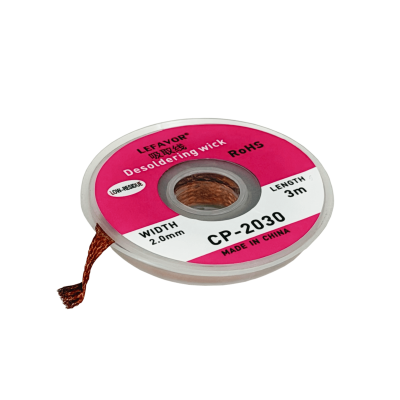 MALLA-DESOL Malla de Cobre 2mm x 3mts Des-Soldadora Desoldadora Dessoldadora