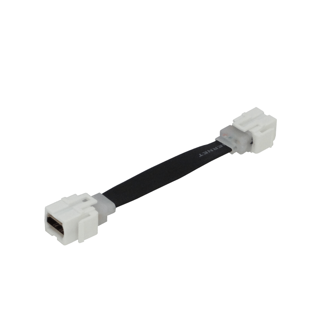 KHFL Cable adaptador HDMI plano hembra a hembra de 15cm para keystone, color blanco