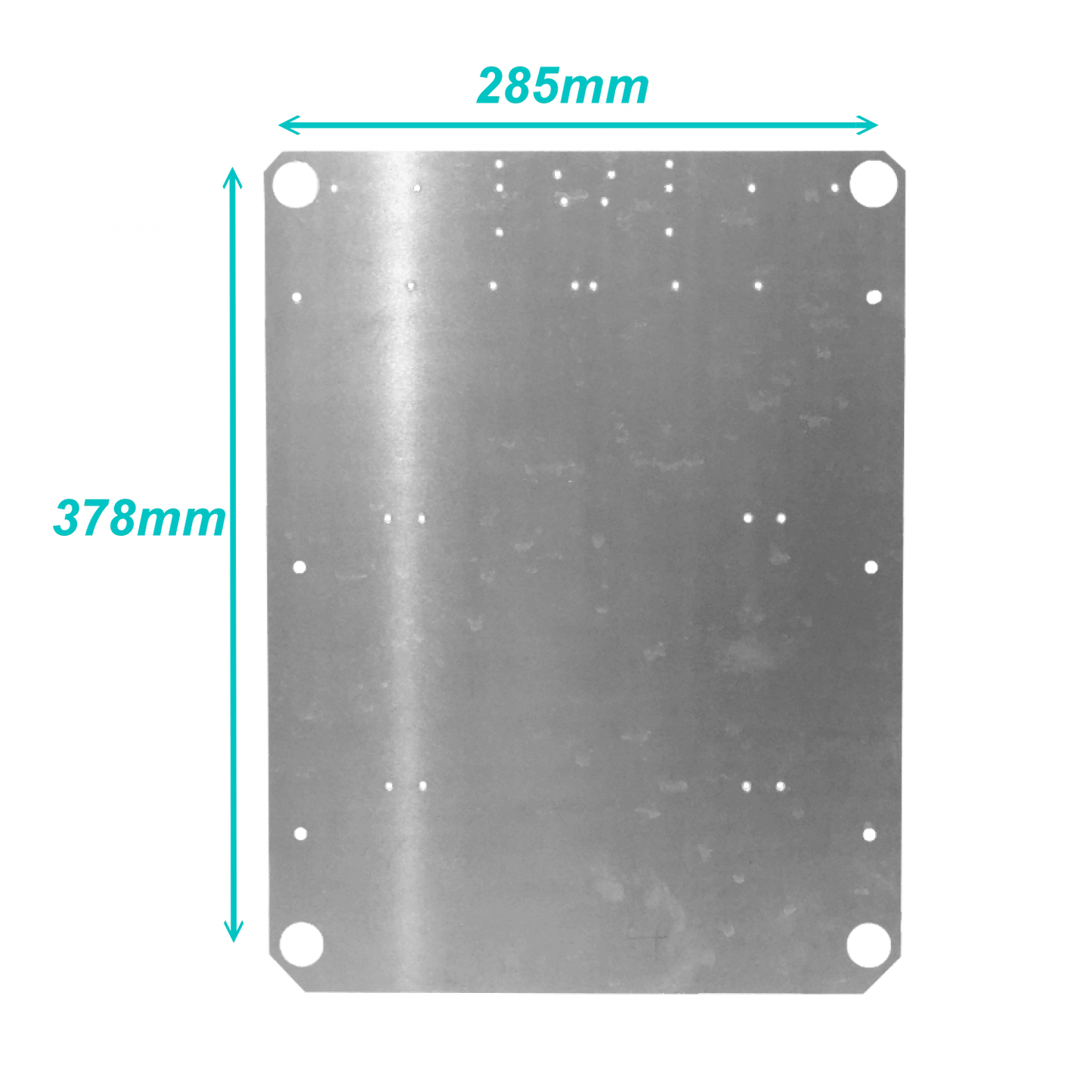 NP1714 ALTELIX Lámina de Aluminio 2mm 285x378mm para Gabinete NP171406xx