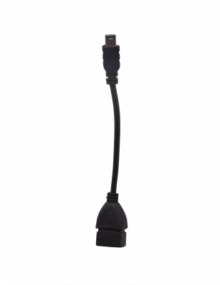 USBABH Conector OTG USB2.0 de 0,1 metros con interfaz A-H de 5 pines a mini/B macho