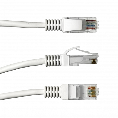 CPG-30 30metros Gris Cable de Parcheo 1-pieza CAT5E UTP CCA-Aleación RJ45 Moldeado