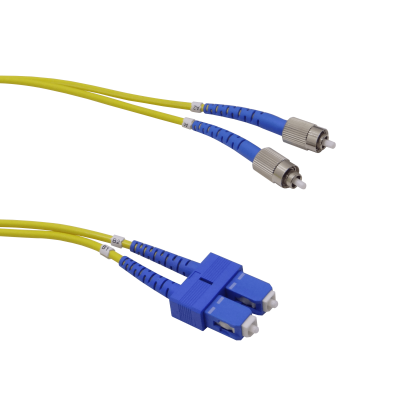 JFSCF25 25mt SC-FC Monomodo SM Dúplex Cable Puente de Fibra 9/125um 3.0mm