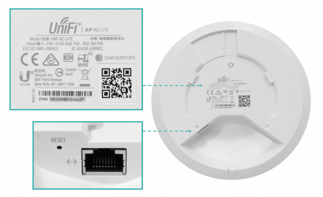 UAP-AC-LITE UBIQUITI Punto de Acceso AC1200, 1 Unidad, 2x2 MIMO, 867Mbps a 5GHz, 300Mbps a 2.4GHz, 3dBi, Incluye PoE 24V, 1 Puerto 1000Base-T