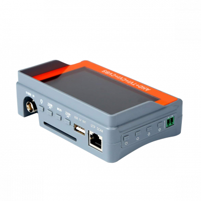 MONICAS Pantalla analógica PTZ de 4,3 pulgadas con resolución 2MP, entradas BNC-H y RS485, batería incluida, modelo ET-IV7S