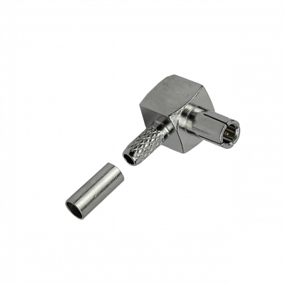 8M1J Conector TS9 Macho en Ángulo Recto para Cable RG316 Crimpeable CA100 RG174
