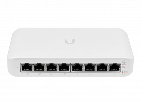 USW-LITE-8-POE UBIQUITI Gen2 8-1000-4PoE48V-at 52W-total Conmutador-L2 necesita-UniFi incluye54V/60W