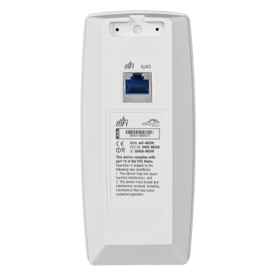 MFI-MSW UBIQUITI Sensor de movimiento de pared con doble tecnología PIR y microondas, cobertura de 10x10 metros, puerto RJ45 para mFi, producto descatalogado