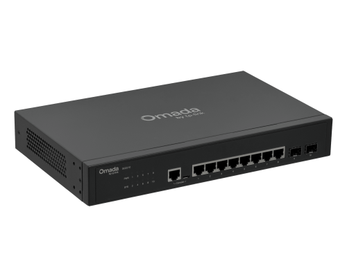 TL-SG3210 Switch gestionable TP-LINK de 8 puertos Gigabit, 2 ranuras SFP y consola RS232-RJ45, montaje en rack, modelo T2500G-10TS