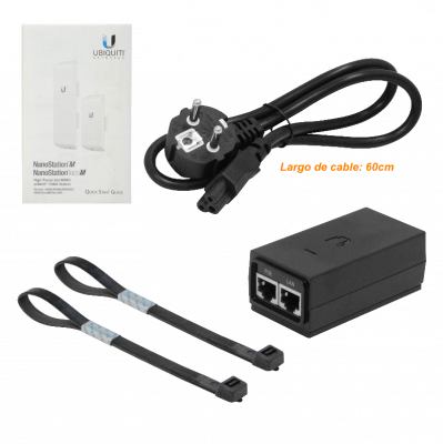 NSM365 UBIQUITI 3,65GHz Estación Nano M 2x2 25dBm 13dBi Incluye PoE 24V Necesita Cable